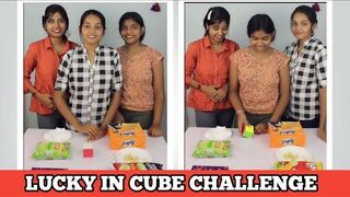 Lucky In Cube Challenge | Party Game Challenge | Rainbow Fun and Foods