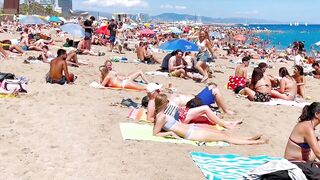 Beach Sant Miquel, Barcelona beach walk/ walking Spain best beaches