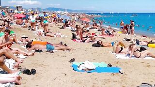 Beach Sant Miquel, Barcelona beach walk/ walking Spain best beaches