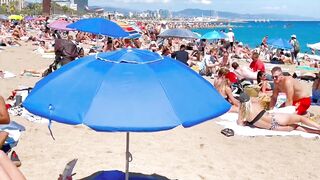 Beach Sant Miquel, Barcelona beach walk/ walking Spain best beaches