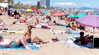 Beach Sant Miquel, Barcelona beach walk/ walking Spain best beaches