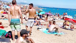 Beach Sant Miquel, Barcelona beach walk/ walking Spain best beaches