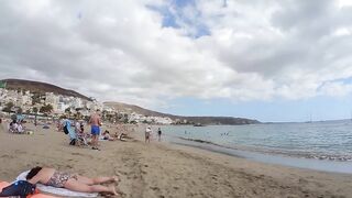 Badalona Beach Barcelona Spain Beach Walk August 2022