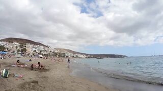 Badalona Beach Barcelona Spain Beach Walk August 2022