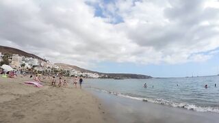 Badalona Beach Barcelona Spain Beach Walk August 2022