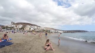 Badalona Beach Barcelona Spain Beach Walk August 2022