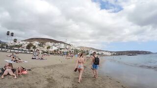 Badalona Beach Barcelona Spain Beach Walk August 2022