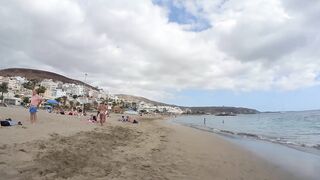 Badalona Beach Barcelona Spain Beach Walk August 2022