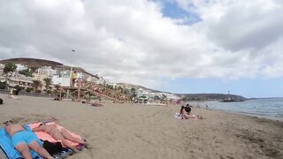 Badalona Beach Barcelona Spain Beach Walk August 2022