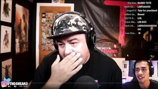 SNEAKO fat shaming Daz Games live on stream because he got Andrew Tate BANNED!