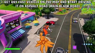 Travel distance in a vehicle on asphalt - Dragon Ball Quests Fortnite