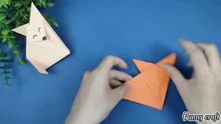 Fold Cute Fox From Paper | DIY Funny Fingers