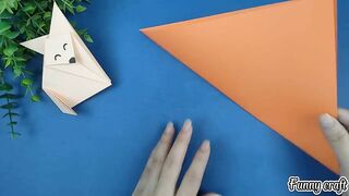 Fold Cute Fox From Paper | DIY Funny Fingers