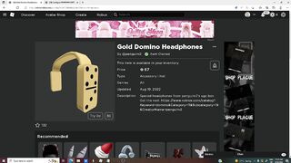 HOW TO GET DOMINO CROWN HEADPHONES! ROBLOX