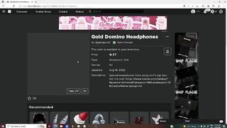 HOW TO GET DOMINO CROWN HEADPHONES! ROBLOX