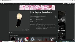 HOW TO GET DOMINO CROWN HEADPHONES! ROBLOX