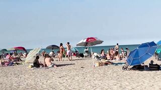 Badalona Beach - Barcelona Spain - Beach Walk - August 2022