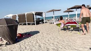 Badalona Beach - Barcelona Spain - Beach Walk - August 2022