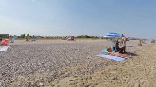 Badalona Beach - Barcelona Spain - Beach Walk - August 2022