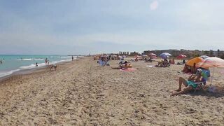 Badalona Beach - Barcelona Spain - Beach Walk - August 2022