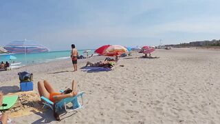 Badalona Beach - Barcelona Spain - Beach Walk - August 2022