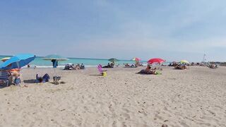 Badalona Beach - Barcelona Spain - Beach Walk - August 2022