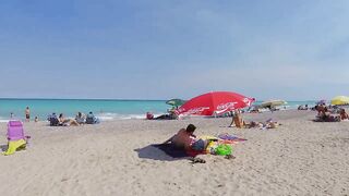 Badalona Beach - Barcelona Spain - Beach Walk - August 2022