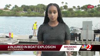 Daytona Beach boat explosion injures 4 people