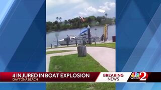 Daytona Beach boat explosion injures 4 people