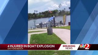 Daytona Beach boat explosion injures 4 people