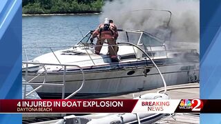 Daytona Beach boat explosion injures 4 people