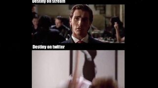 Destiny on stream vs Destiny on twitter