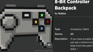 FREE ACCESSORY! HOW TO GET 8-Bit Controller Backpack! (ROBLOX)