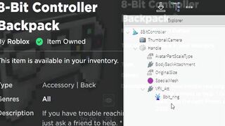 FREE ACCESSORY! HOW TO GET 8-Bit Controller Backpack! (ROBLOX)