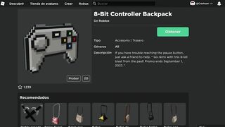 CÓMO CONSEGUIR JOYSTICK 8-BIT GRATIS en ROBLOX ????