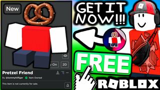 FREE ACCESSORY! HOW TO GET Pretzel Friend Sitting! (ROBLOX Tommy Play Event)