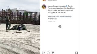 Border Patrol agents face off with suspected smugglers on California beach