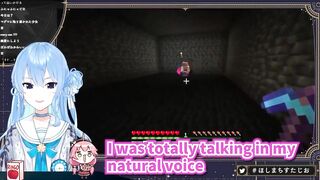 Miko keeps talking in her natural voice on Suisei's stream [Hololive/Eng sub]