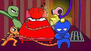 Wake up baby Red on the Bed | Roblox Rainbow Friends | RBF Animation