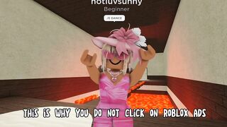 NEVER click on Roblox ads…