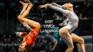 Stuck Landing Compilation | SATISFYING Gymnastics Skills