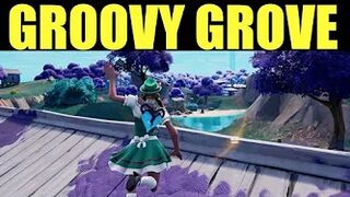 Land at Groovy Grove or Fungi Farm and travel to The Glow in a single match Location - Fortnite