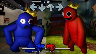 Rainbow Friends | FNF mod - Blue VS Red | Friday Night Funkin Mod Roblox