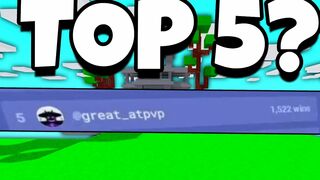 So I Got TOP 5 MONTHLY Wins! Roblox Bedwars