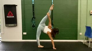 flexible workout. contortion stretching