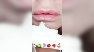 ASMR Eating Satisfying Emoji Food Challenge Marshmallow Slime Licker Cheetos Mukbang 먹방