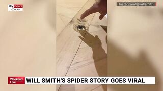 Will Smith crawls back onto Instagram with spider video