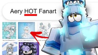 Aery Kit Reacts To SUS Fanarts.. (Roblox BedWARS)