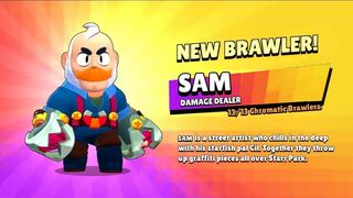 New Brawler Sam And Skins Animation | Brawl Stars | Brawl Talk