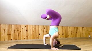 Handstand with Lotus exercises | Stretching and Gymnastics | Fitness | Contortion |